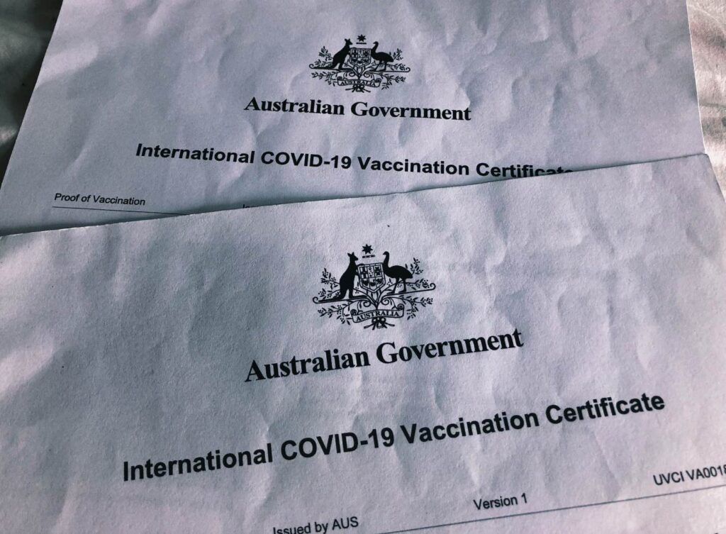 Covid Vaccination Certificate - How to Prepare for Long Term Travel