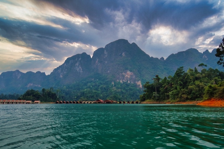 Mountains meeting the water in Khao Sok National Park - Khao Sok Guide