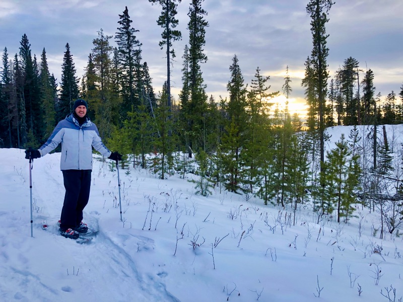 Snowshoeing is one of the best things to do in Jasper in Winter. 