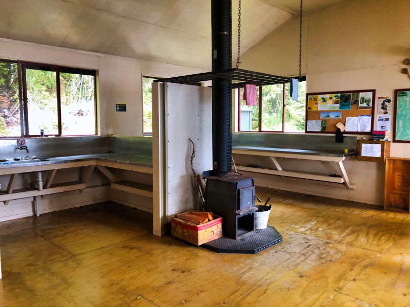 Typical hut interior on the Travers Sabine Circuit