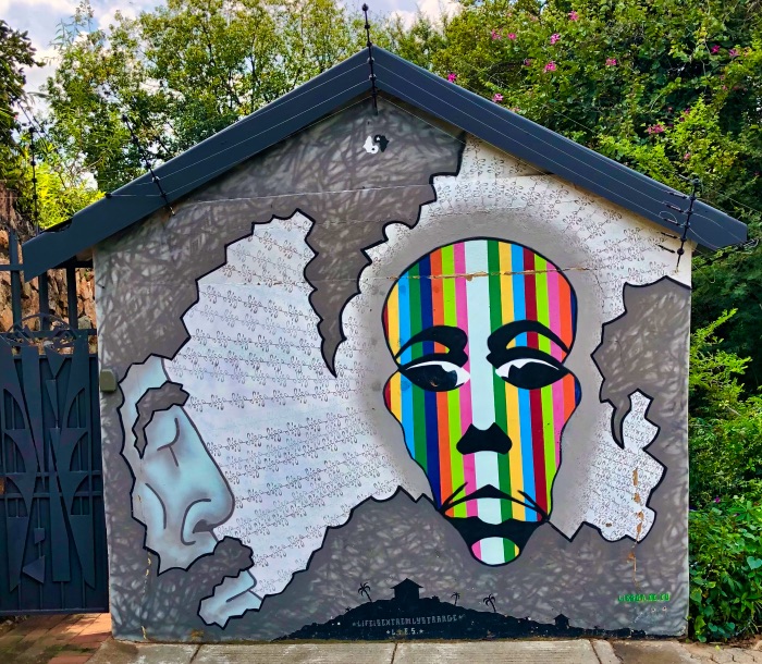 Street art in Melville, a Johannesburg safe area