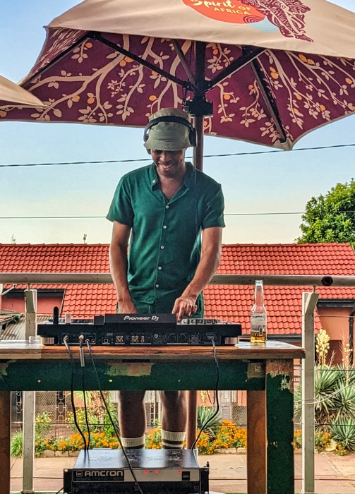 A DJ in Native Rebels, Soweto 