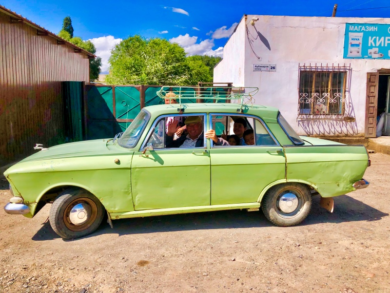 A Taxi in Beautiful Kyrgyzstan