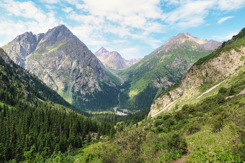 The Karakol Valley, some of the most beautiful mountains in Kyrgyzstan