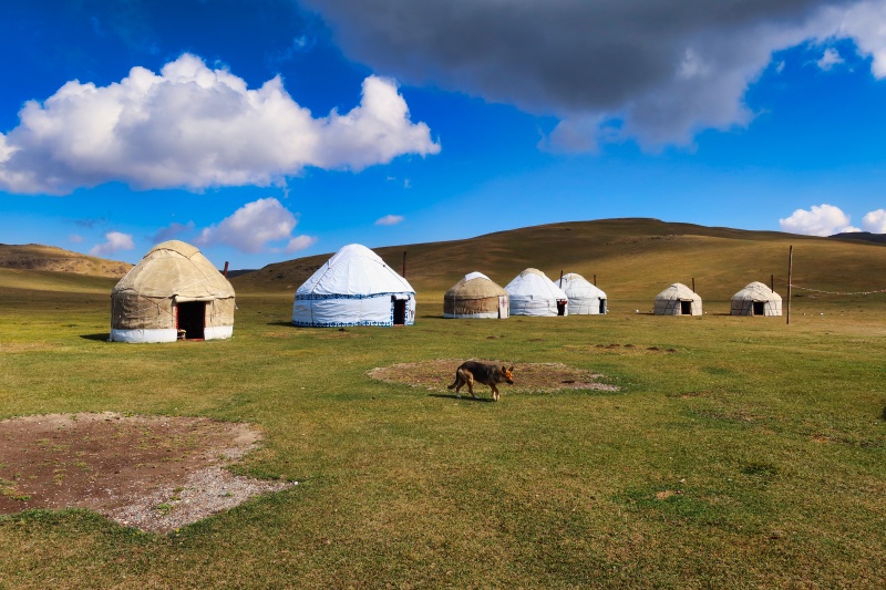 Yurts in Song Kul
