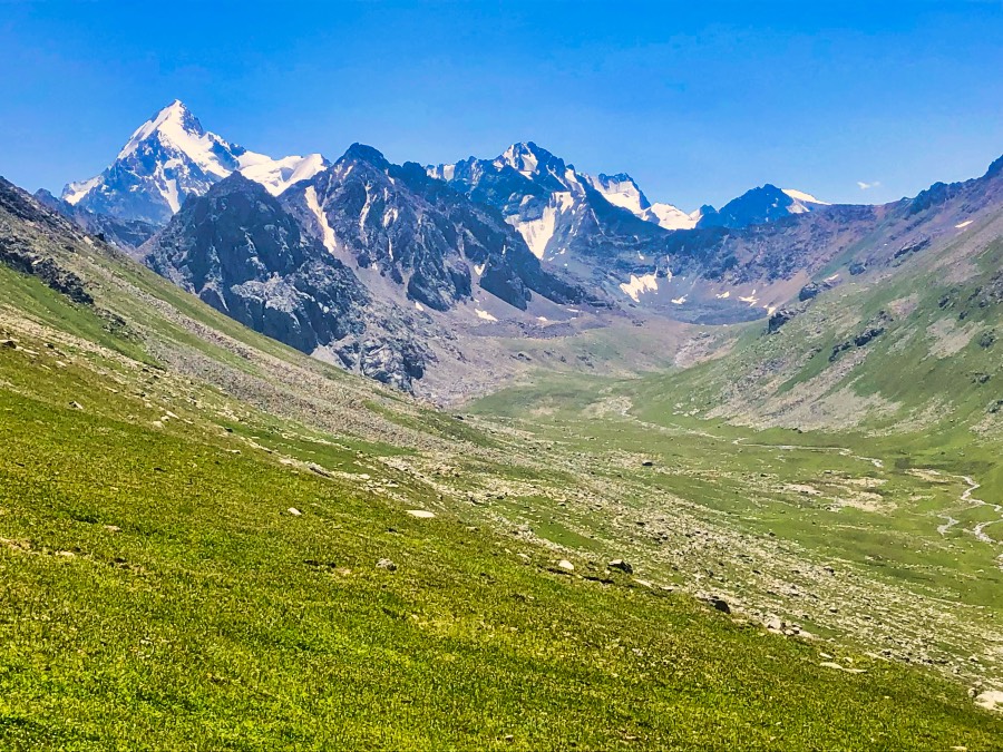 Kyrgyzstan's mountains along the Ak Suu Traverse