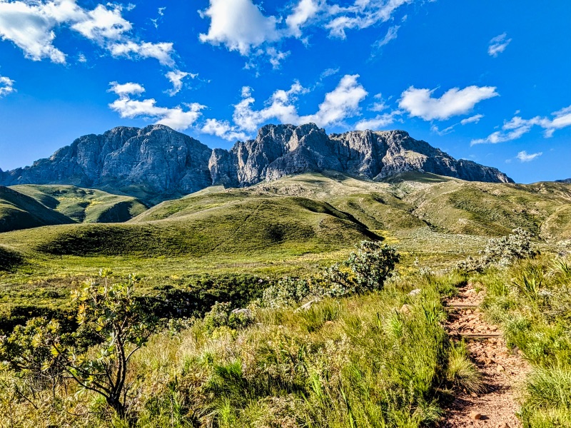The mountains in the Jonkershoek Nature Reserve