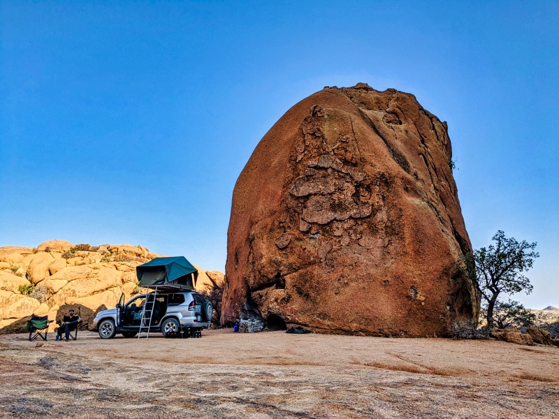 Camping at Spitzkoppe, a great Namibia camping site 