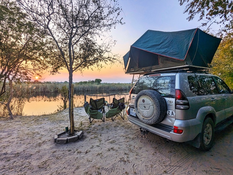 Riverfront Namibia camping at Kapako Waterfront 