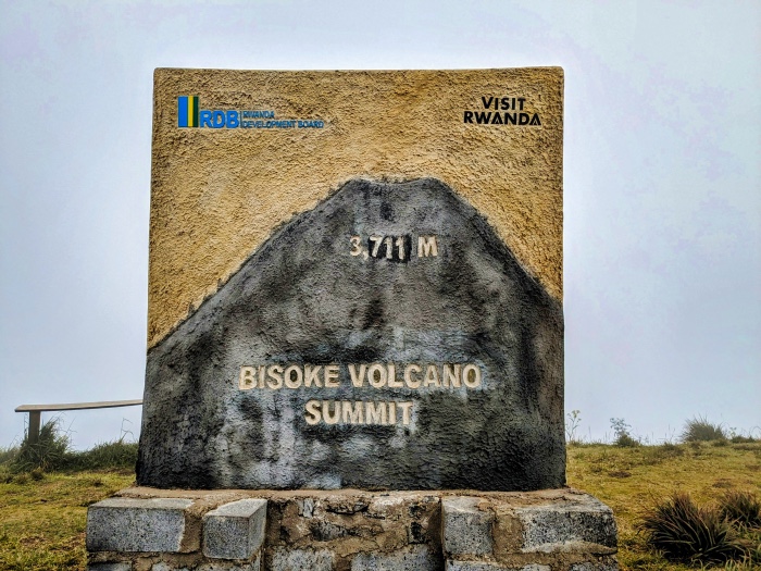 The Mount Bisoke summit 
