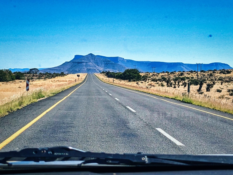 The road leading to AfrikaBurn 