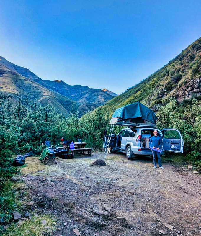 Our Campsite at Tsehlanyane National Park