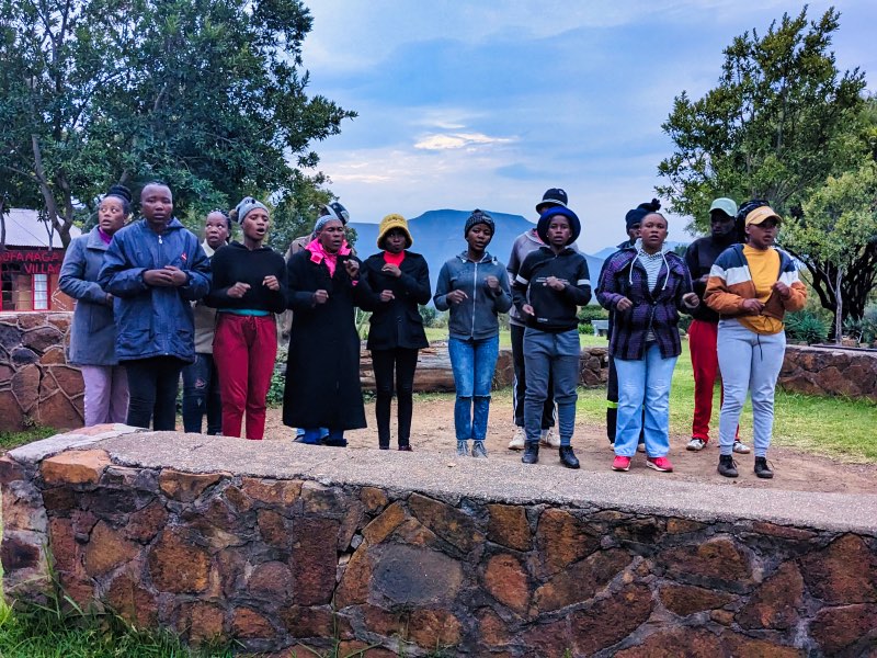 The nightly choir performance at Malayla Lodge - Leotho Itinerary 