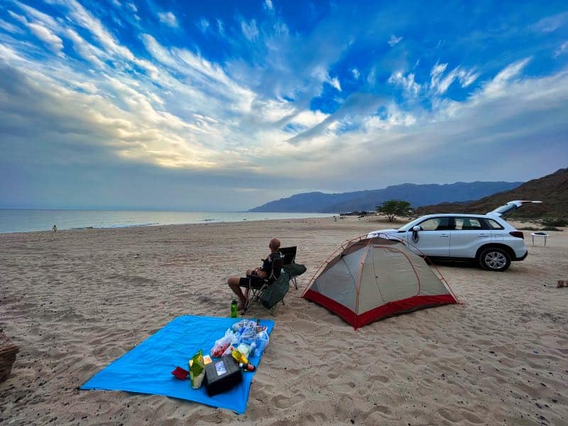 Beach Camping in Oman